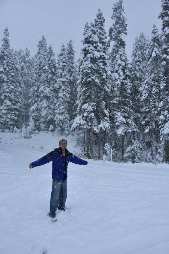 Muita neve no North Cascades National Park, no estado de Washington, noroeste dos  Estados Unidos